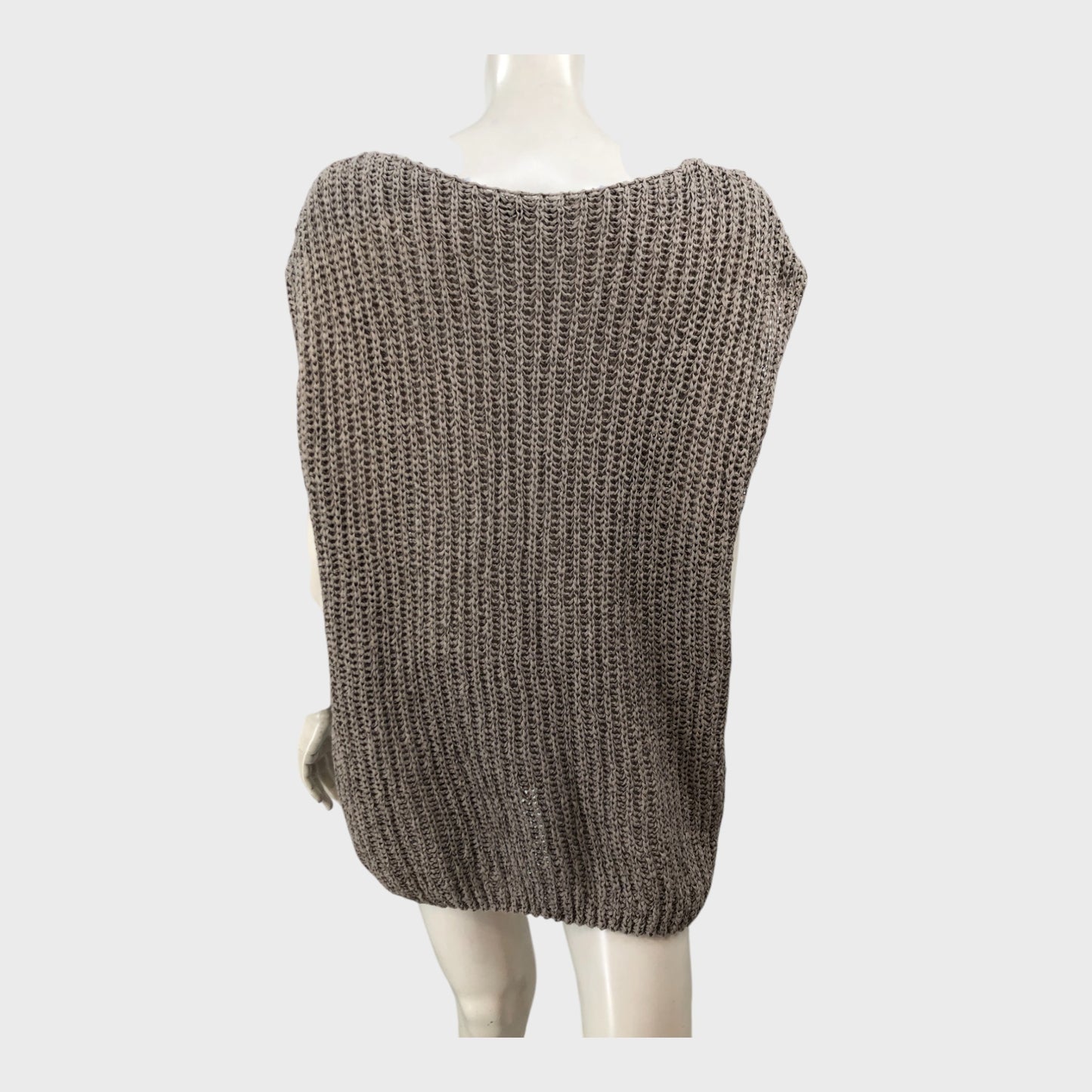 Zara Light Mocha Loose Knit Jumper - Size 12