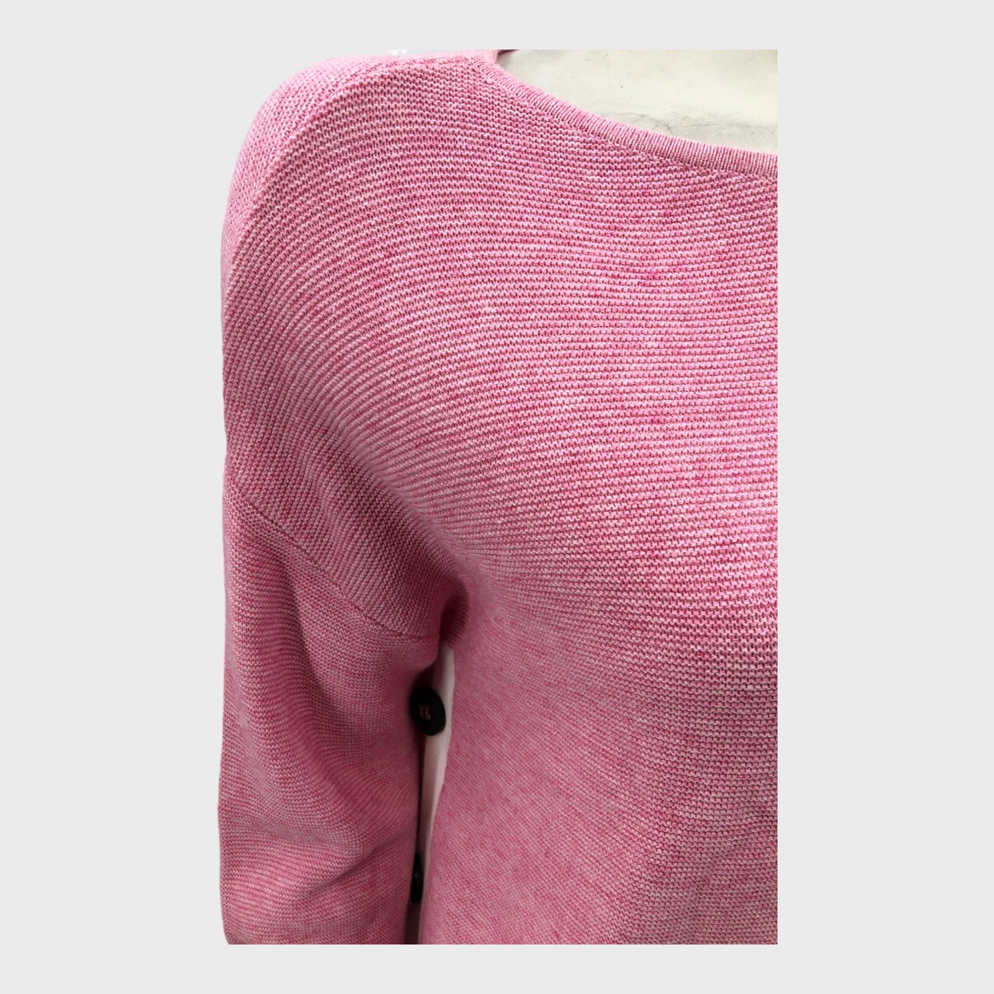 Branded Pink Button Side Jumper - Size 12