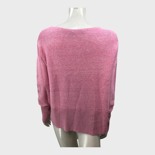 Branded Pink Button Side Jumper - Size 12