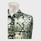 Branded Green Snake Print Blouse - Size 12