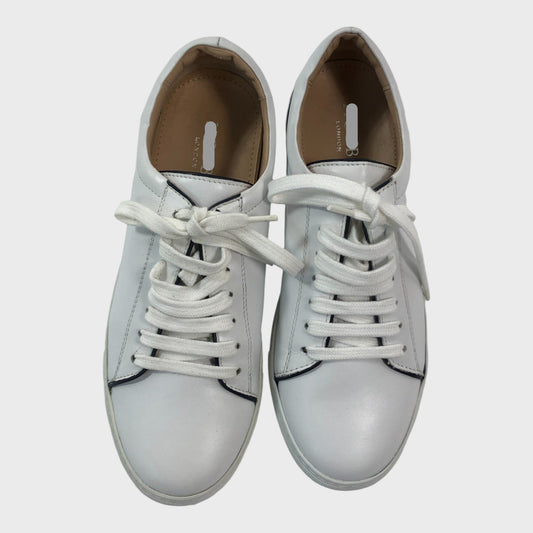 Branded White Leather Trainers