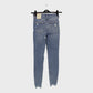 Women's Button Up Denim High-waist Jeans Blue