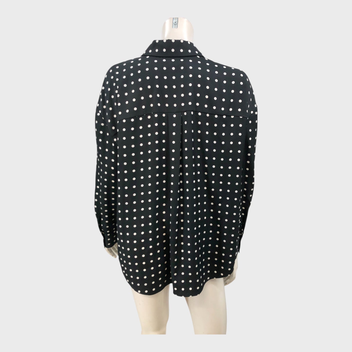 Branded Black Polka Dot Shirt - Size 12