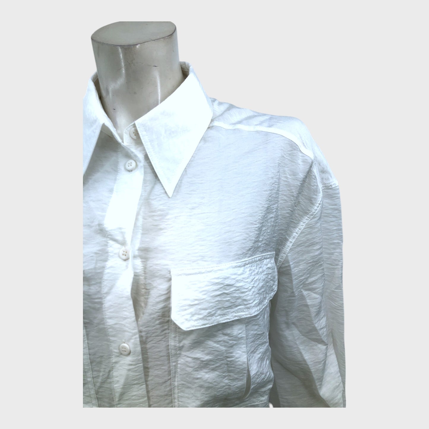 Branded Ivory Utility Shirt - Size 12