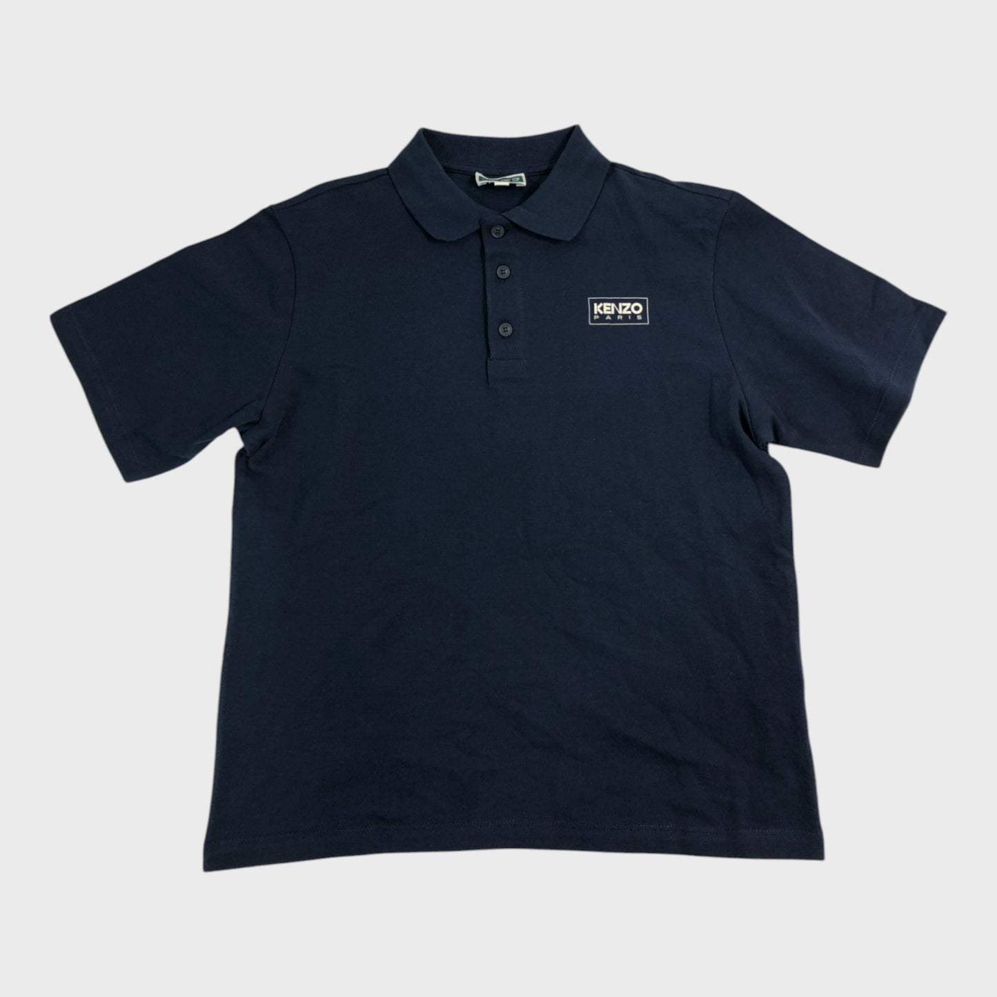 Kenzo Navy Plain Polo Shirt