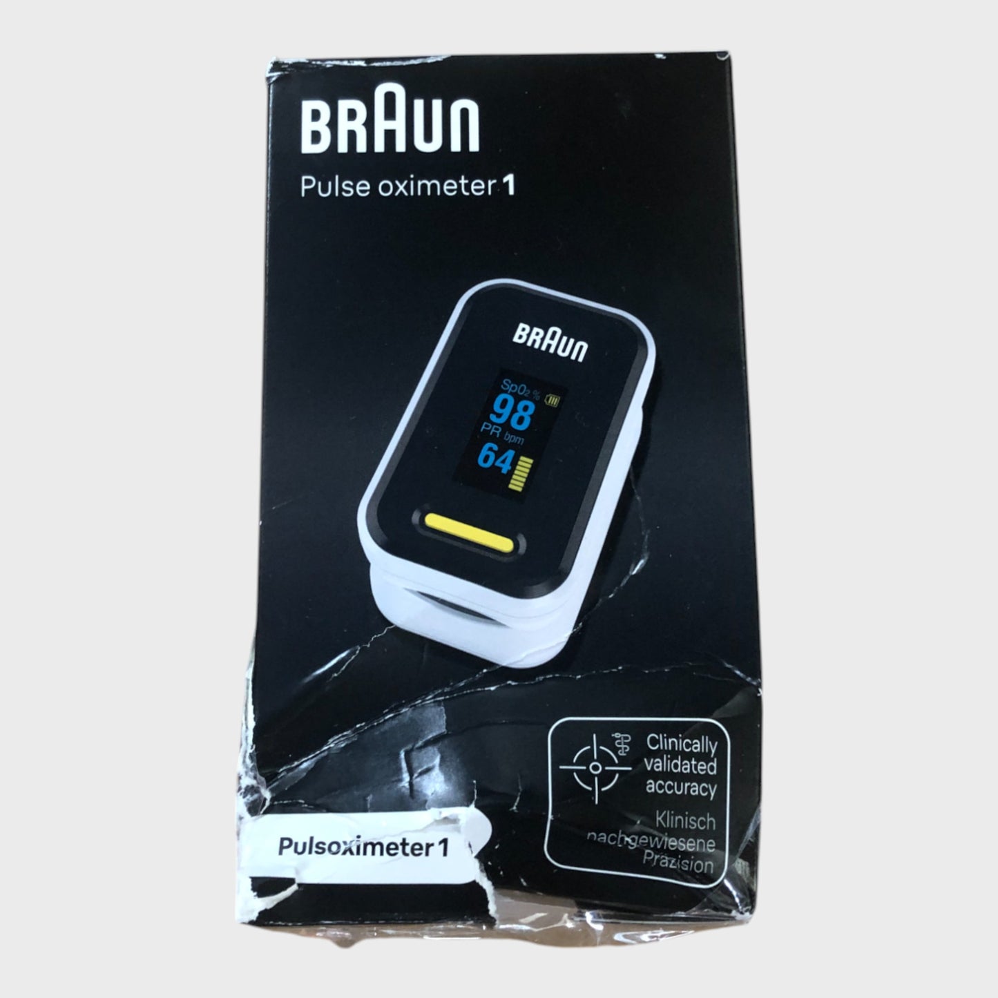 Braun Pulse Oximeter 1 - Blood Oxygen Finger Monitor