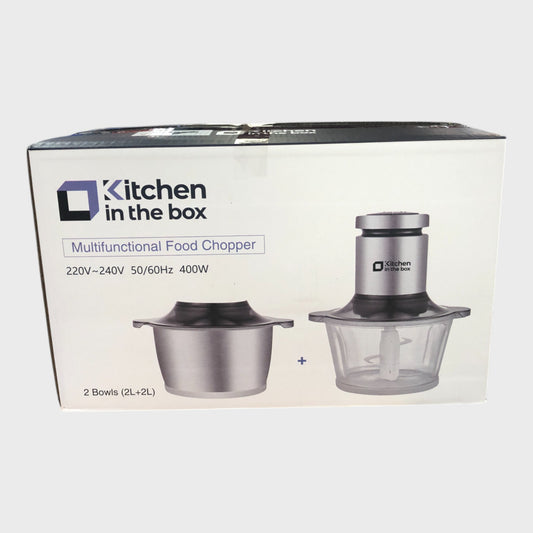 Kitchen in the Box Food Processor with Two Bowls