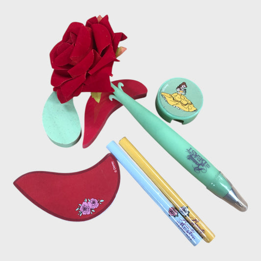 Beauty & The Beast Rose Stationery Set