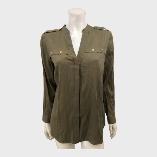 Branded Khaki Utility Shirt - Size 12