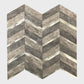 Self Adhesive Peel & Stick Mosaic Bathroom Wall Tiles - Grey Diamond - 5 Pack