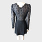 Branded Black Lace Fit & Flare Dress