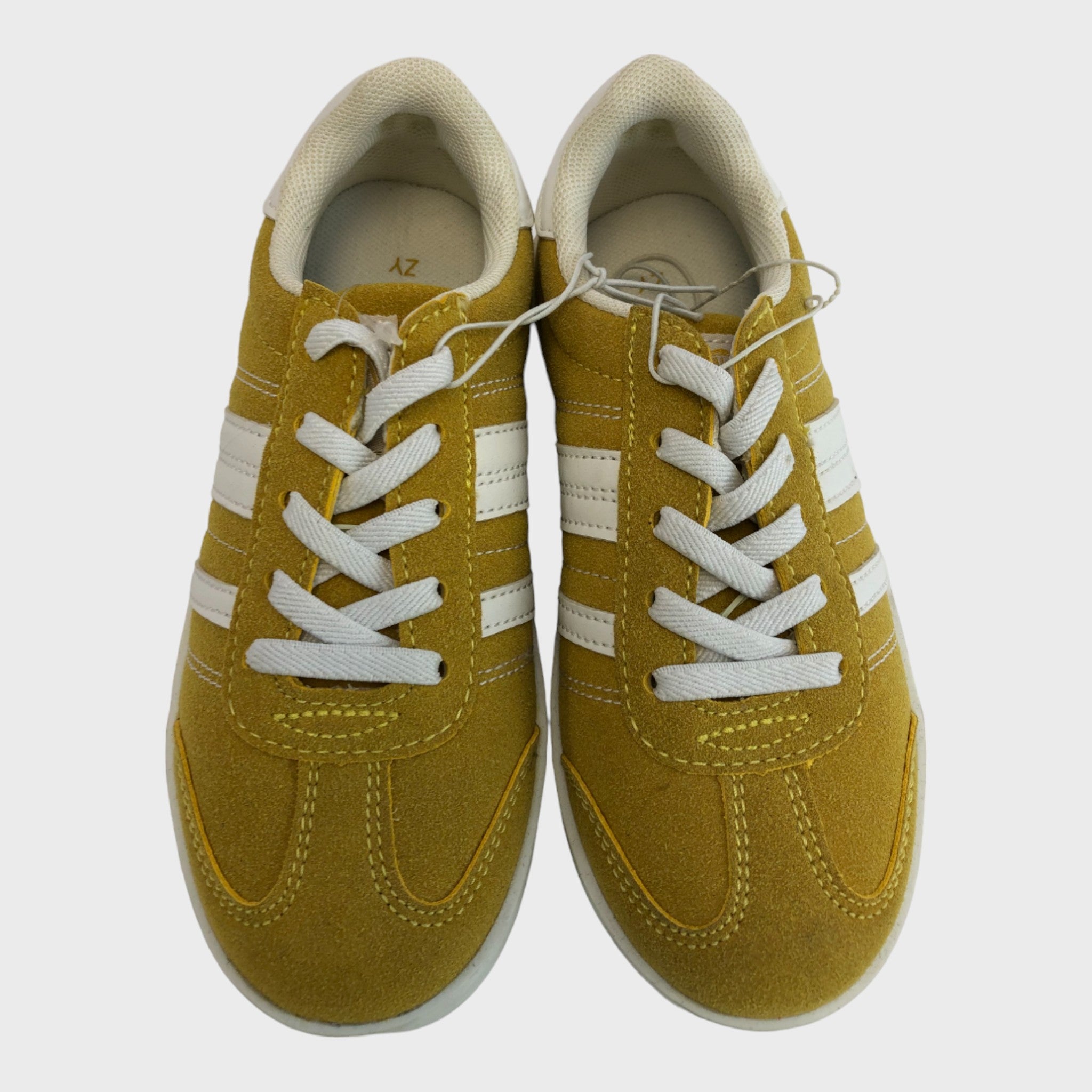 Kids Retro Synthetic Suede Trainers