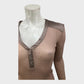 Zara Nude Thin Knit Top - Size 8