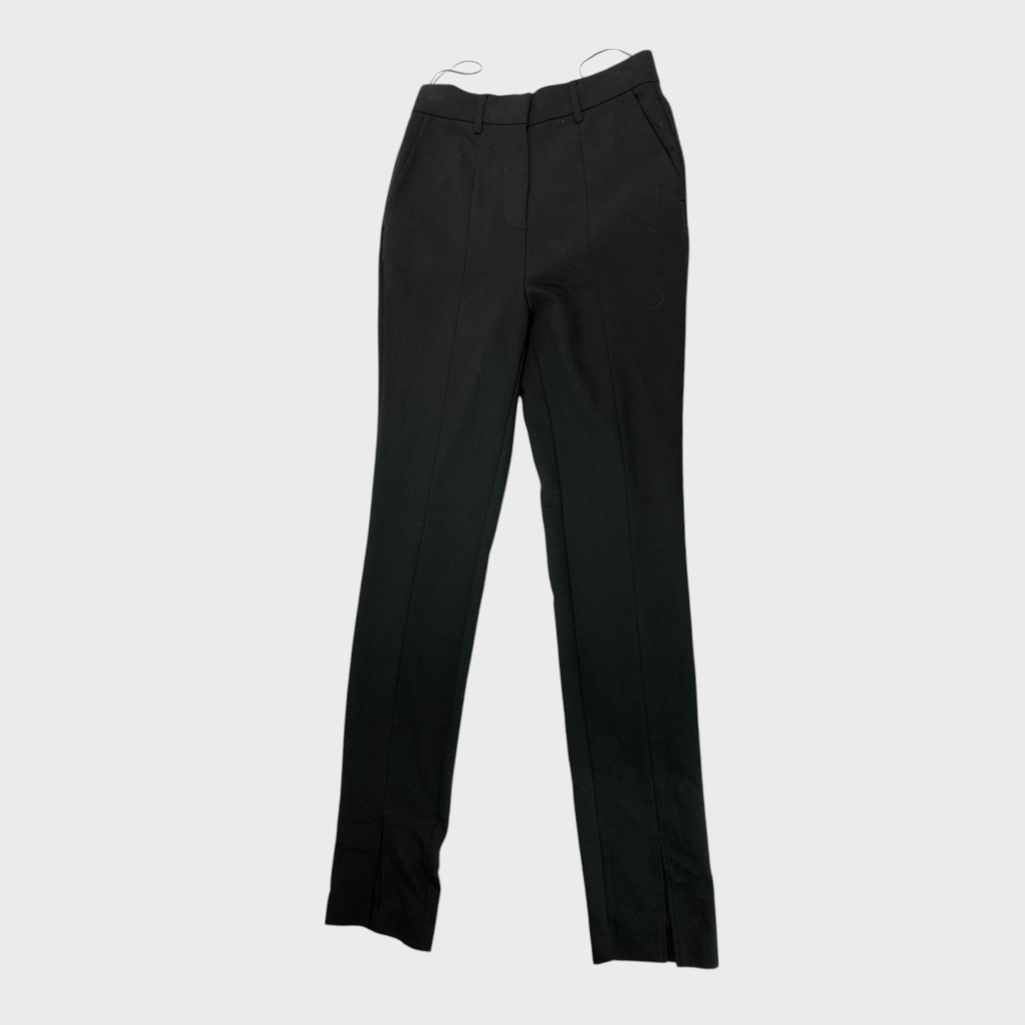 Branded Black Split Hem Trousers - Size 8