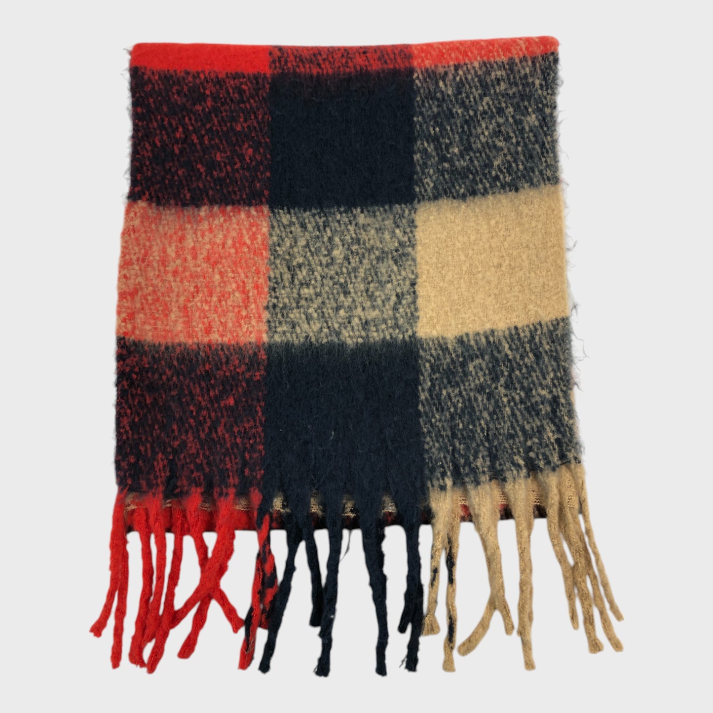 Navy Branded Chunky Scarf