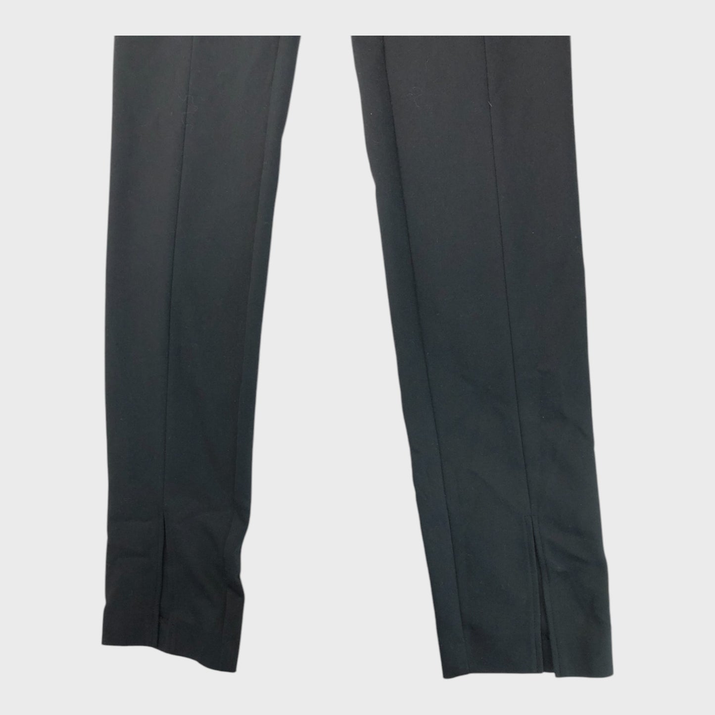 Branded Black Split Hem Trousers - Size 8