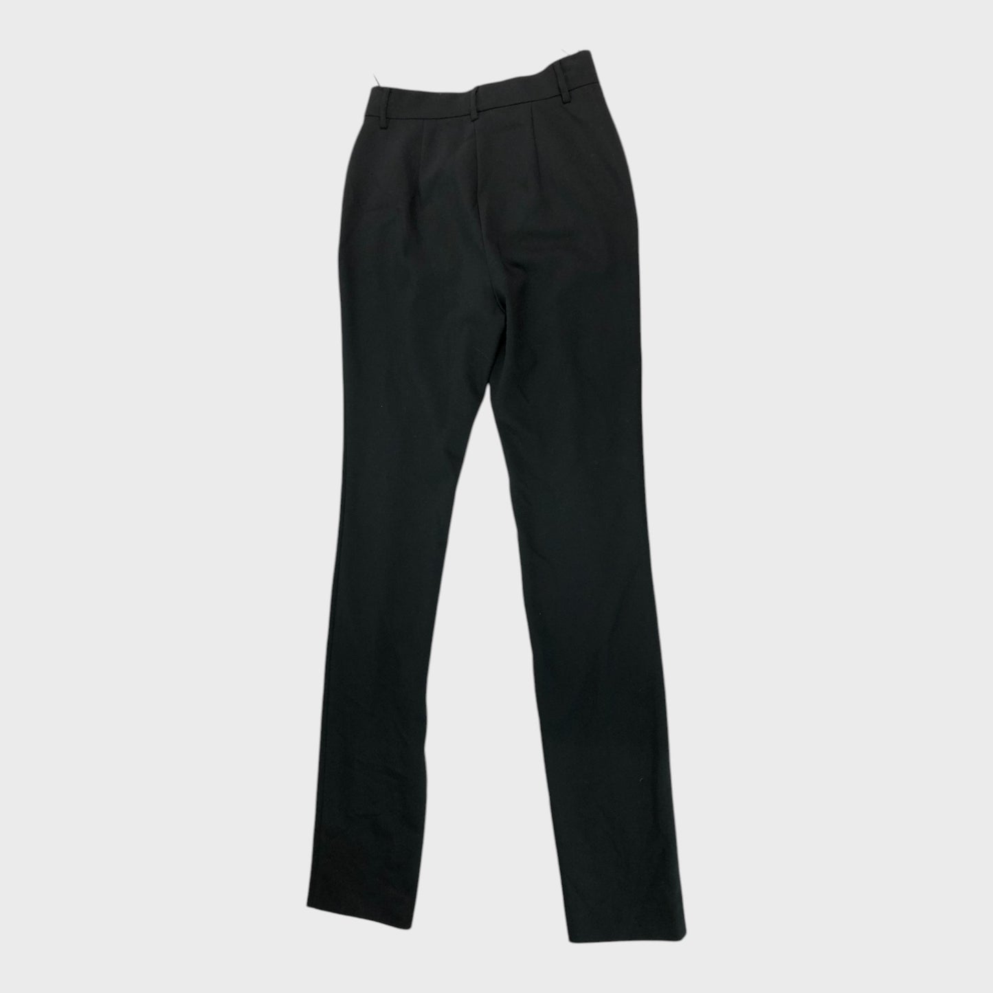 Branded Black Split Hem Trousers - Size 8