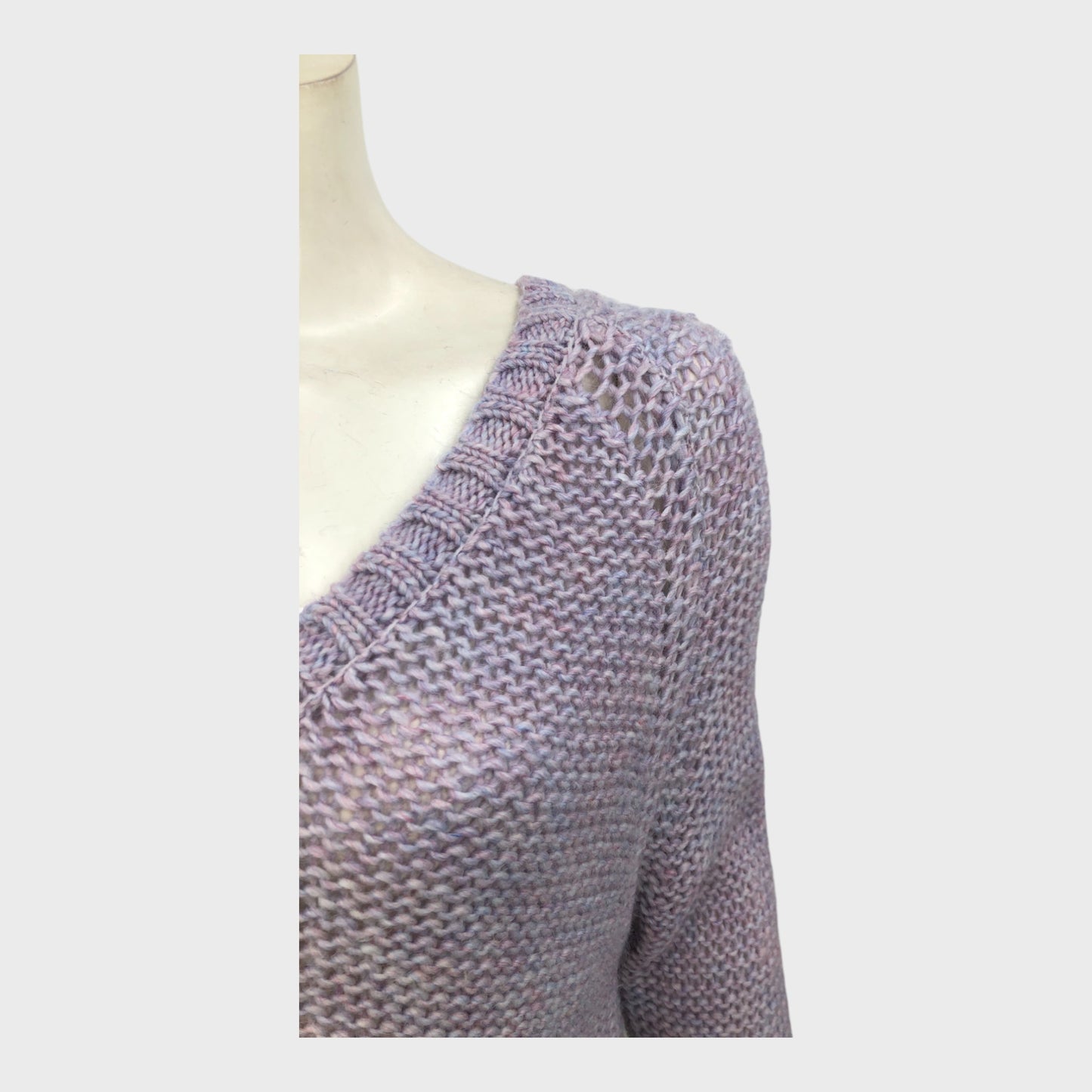 Branded Light Purple Tie Back Jumper - Size 12