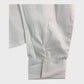 White Cropped Folded Cuff Shirt