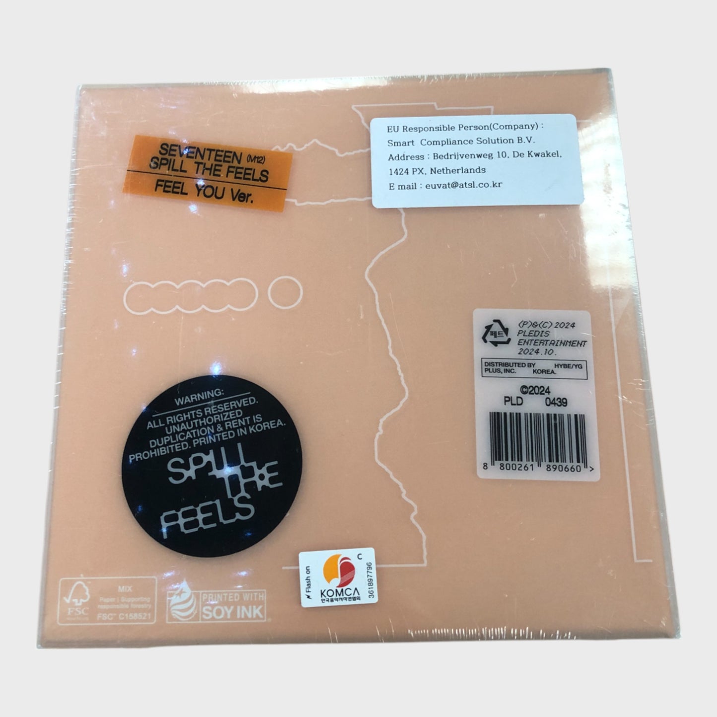 SEVENTEEN 12th Mini Album CD - Spill The Feels - Feel You Version