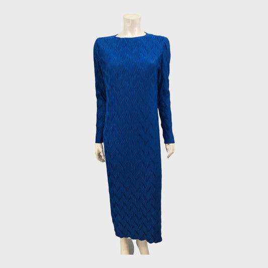 Branded Blue Tie Back Dress - Size 12