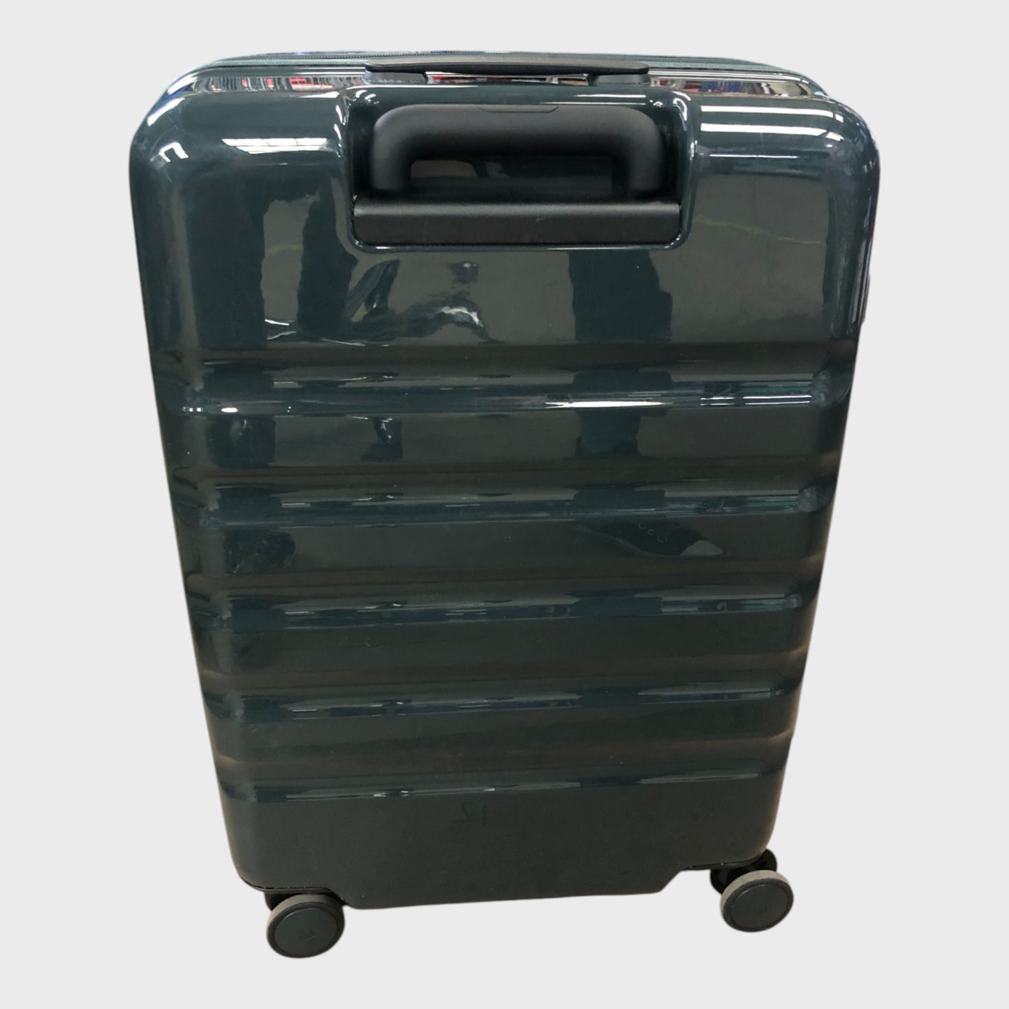 Antler Icon Stripe Medium Suitcase - Green Gloss