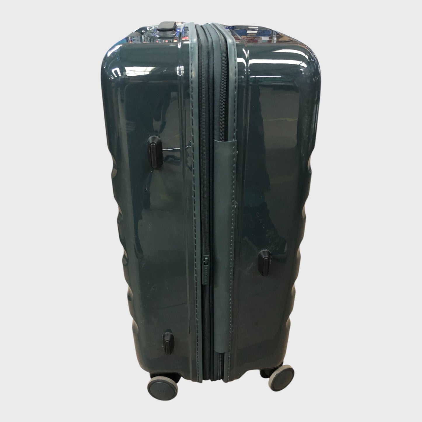 Antler Icon Stripe Medium Suitcase - Green Gloss