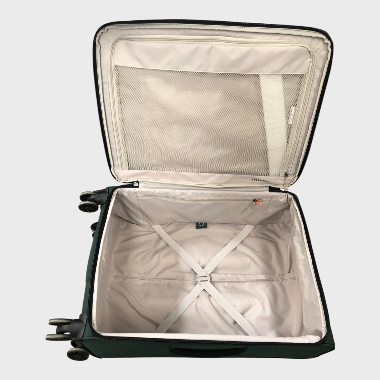 Antler Medium Suitcase - Soft Stripe - Green