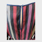 Striped Satin Kimono Sleeve Midi Dress