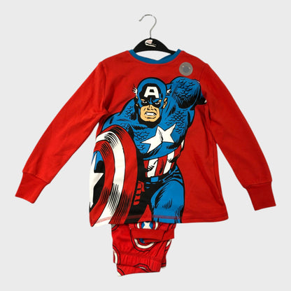 Captain America Red Pyjamas Set - Size 5 Years