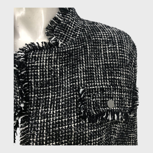 Branded Metallic Tweed Jacket - Size 16