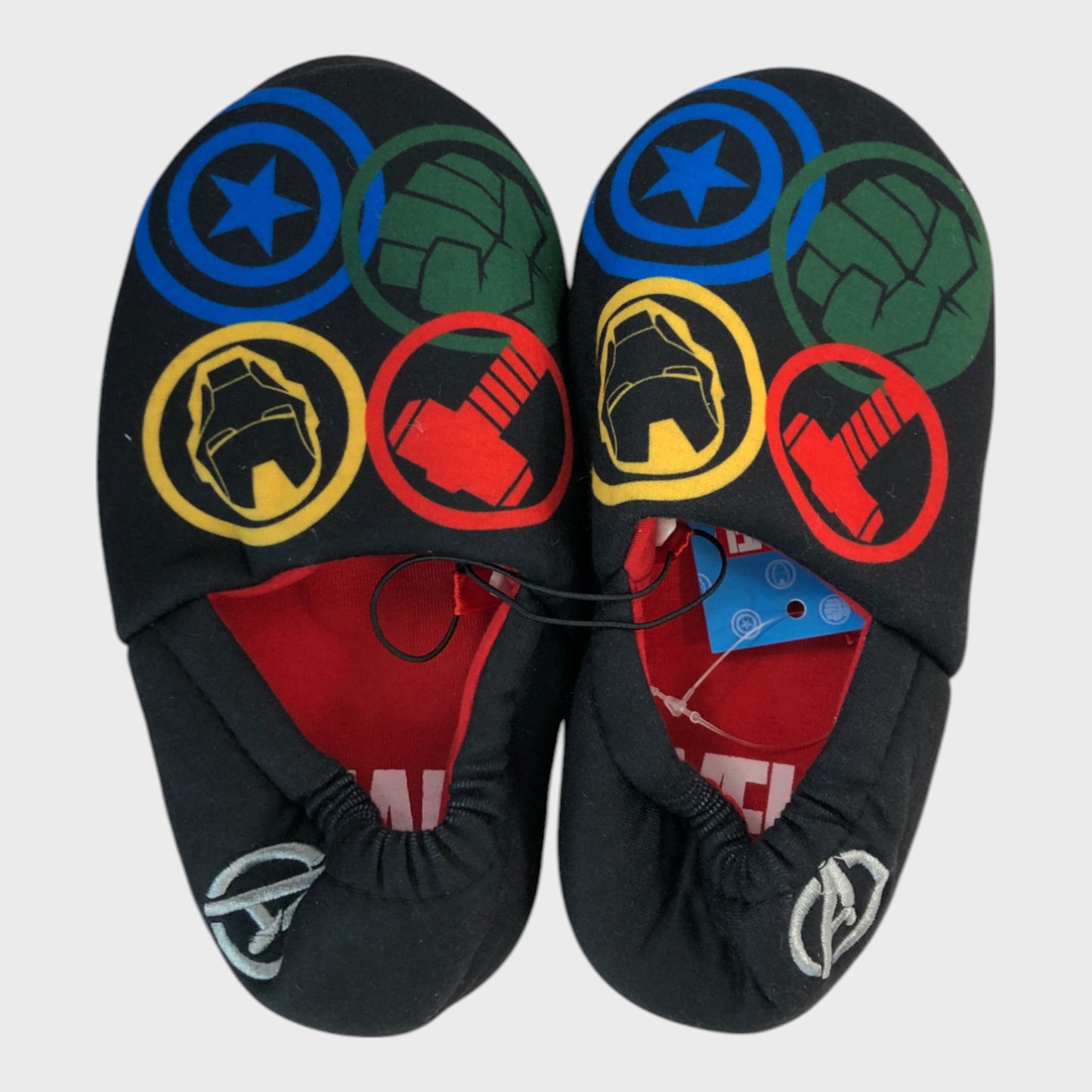 Avengers Black Slippers - Size 1 UK