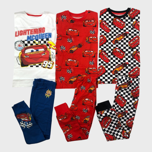 Disney Lightening McQueen Pyjama Sets- Pack Of 3