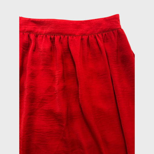 Red Midi Skirt - Size 12