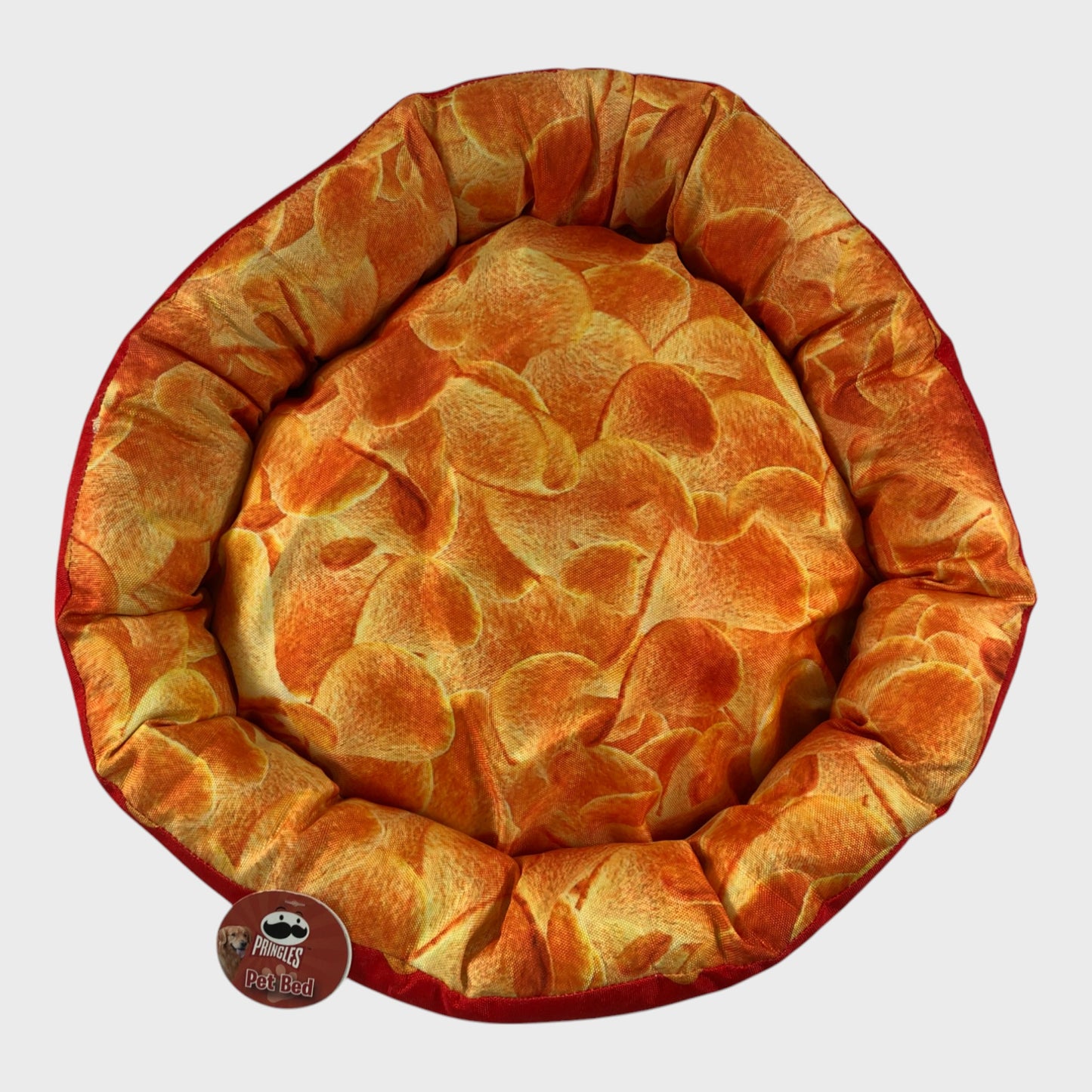 Round Bed For Small Pets- Pringles Print