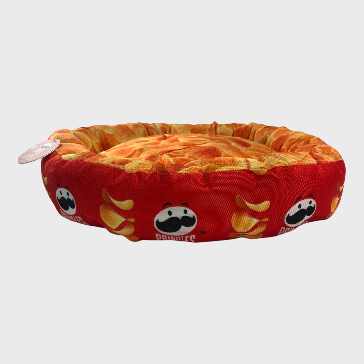 Round Bed For Small Pets- Pringles Print