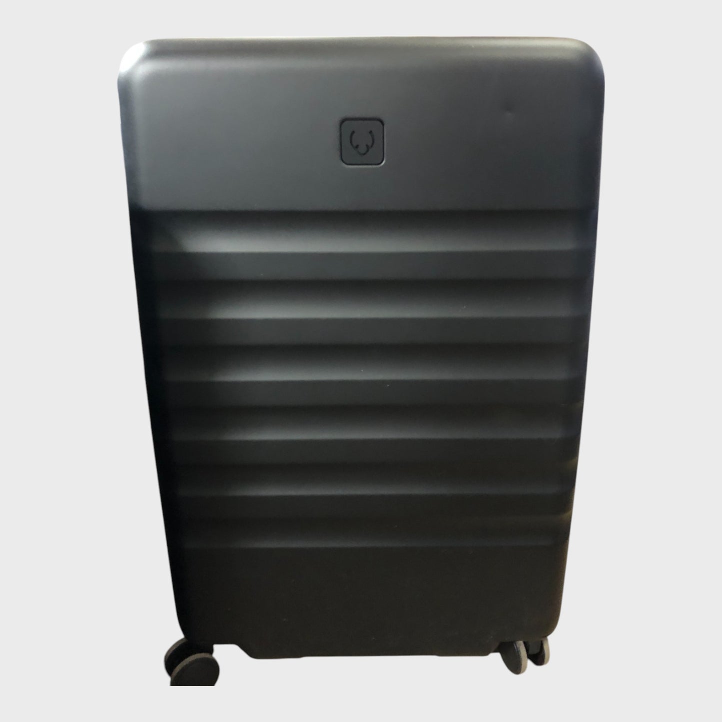 Antler Icon Stripe Expandable Hard Suitcase Set - Cabin, Medium & Large - Black