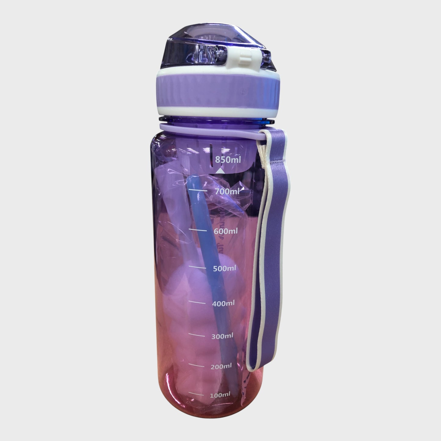 STYIBEN Purple Gradient Water Bottle 850ml Leakproof With Strainer