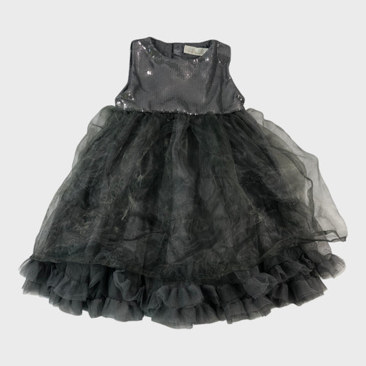 Grey Sparkle Tulle Dress