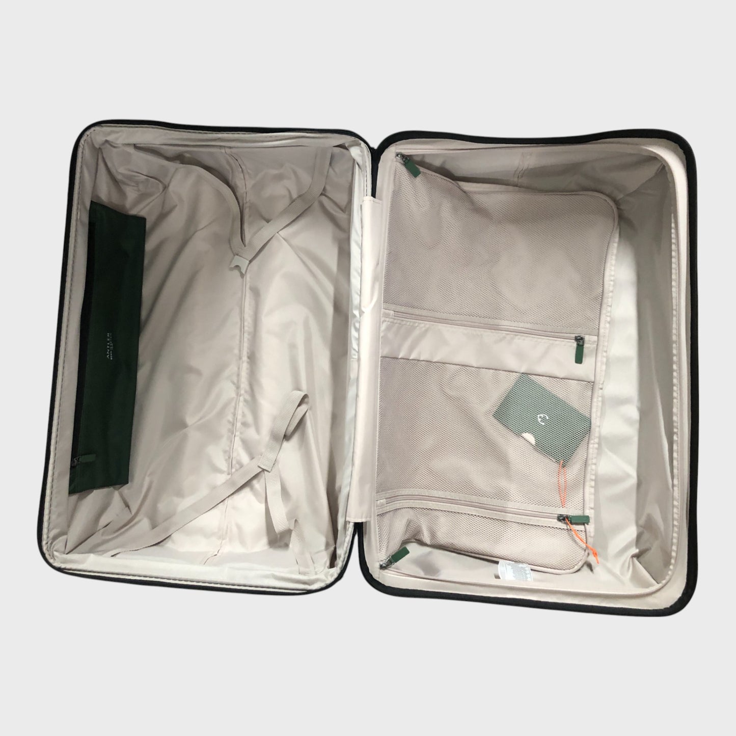 Antler Icon Stripe Expandable Hard Suitcase Set - Cabin, Medium & Large - Black