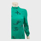Branded Sea Green Floral Dress - Size 6