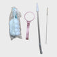 PINK Flip Top Straw Water Bottle 1000ml BPA-Free with Time Marker
