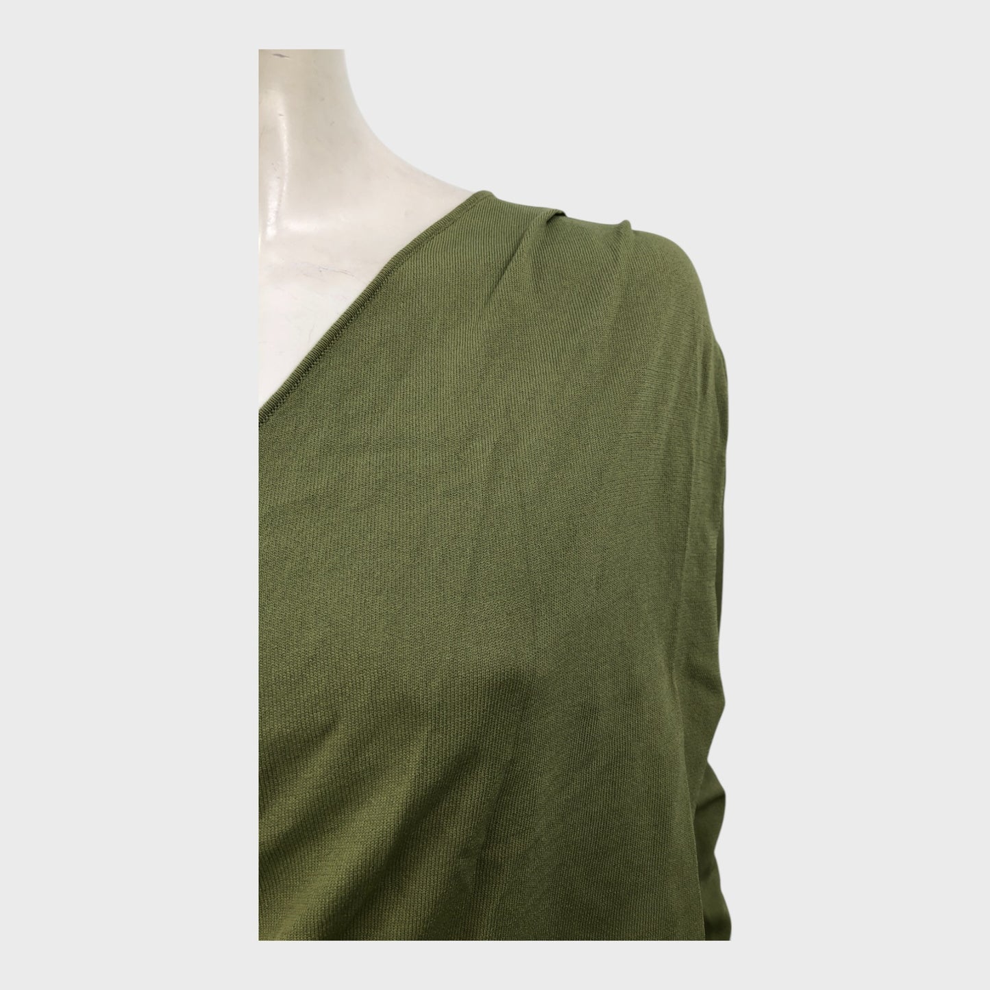 Branded Green Faux Wrap Knit Top - Size 16