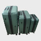 Antler Icon Stripe Hard Suitcase Set - Cabin, Medium and Large - Green