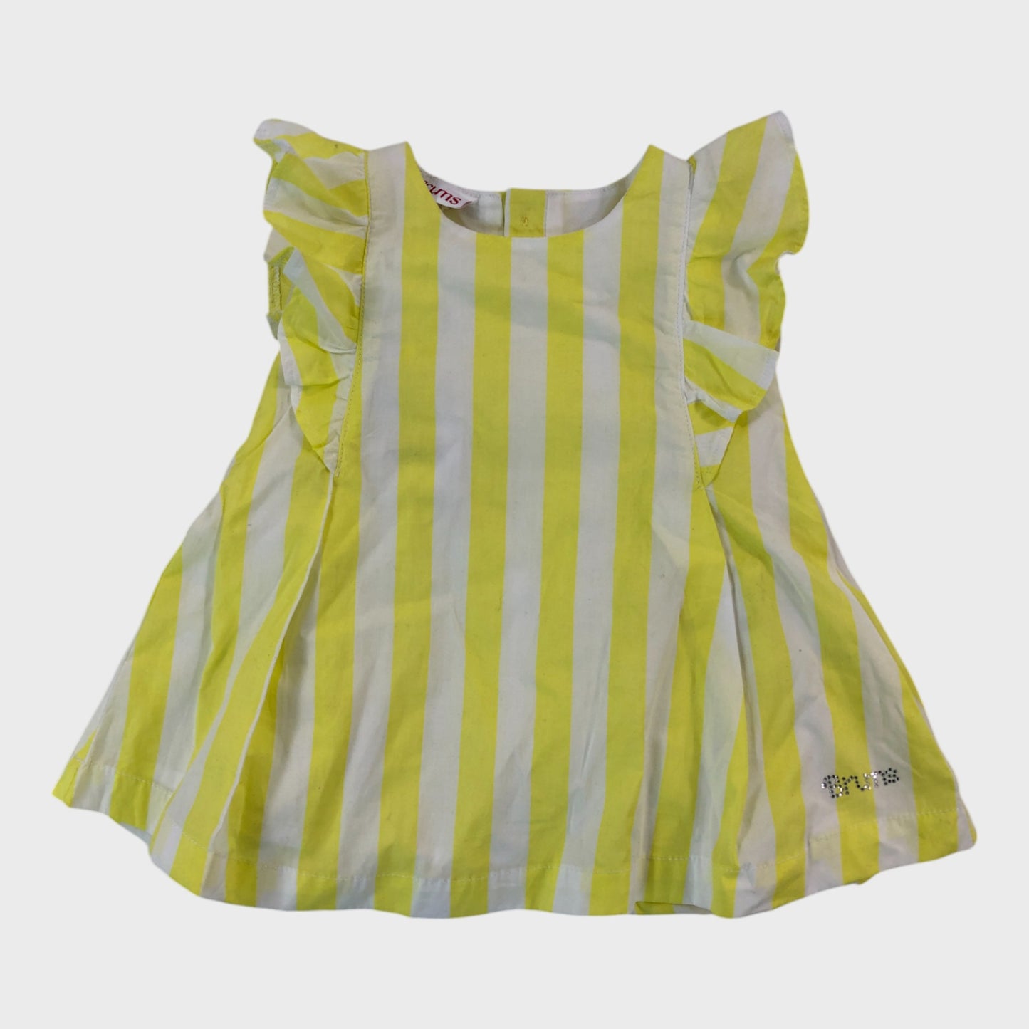 Yellow Striped Summer Dress