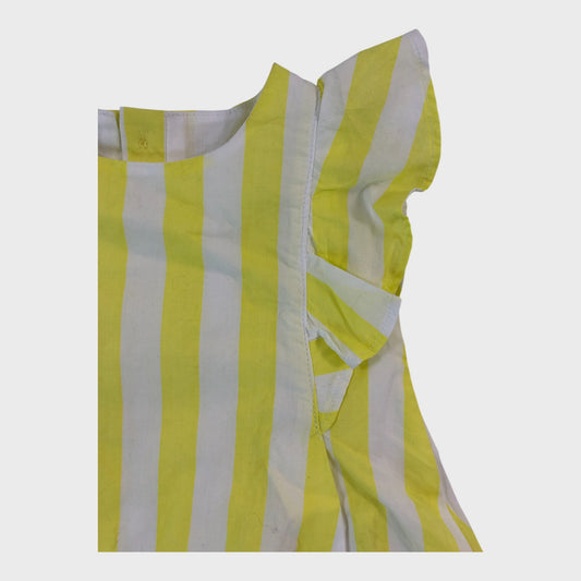 Yellow Striped Summer Dress