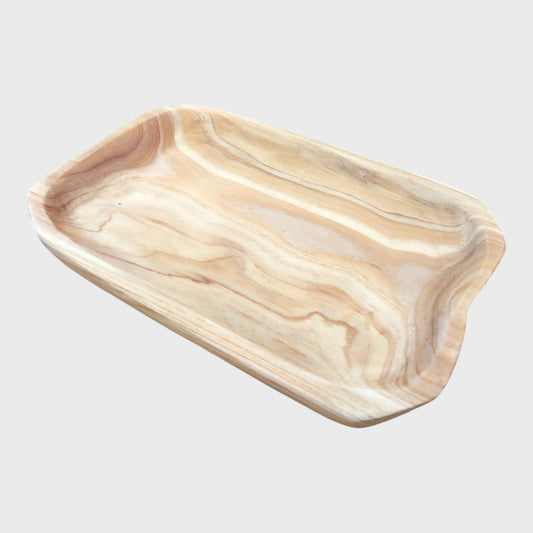 Handmade Rustic Wooden Serving Dish