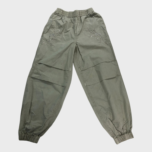 Green Parachute Cargo Trousers