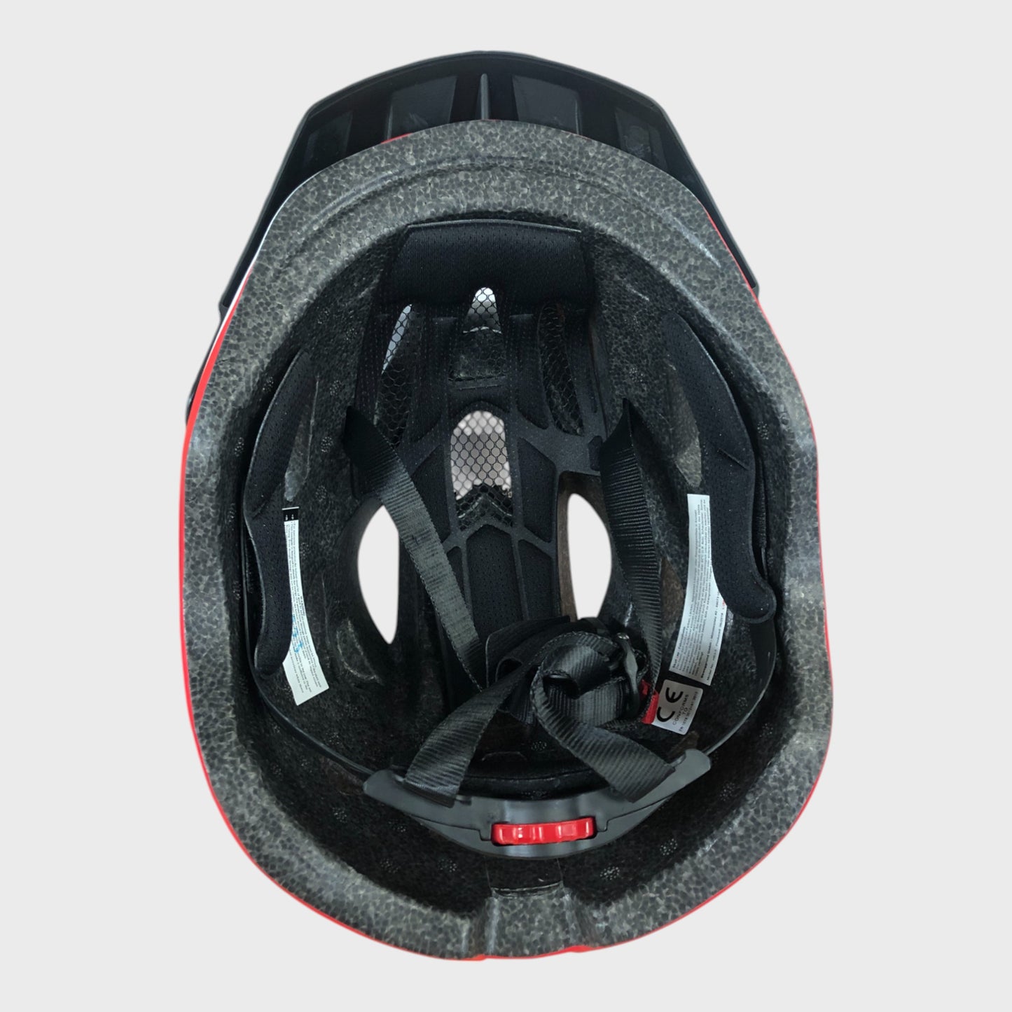 Skull Cap Red & Black Bicycle Helmet - Large