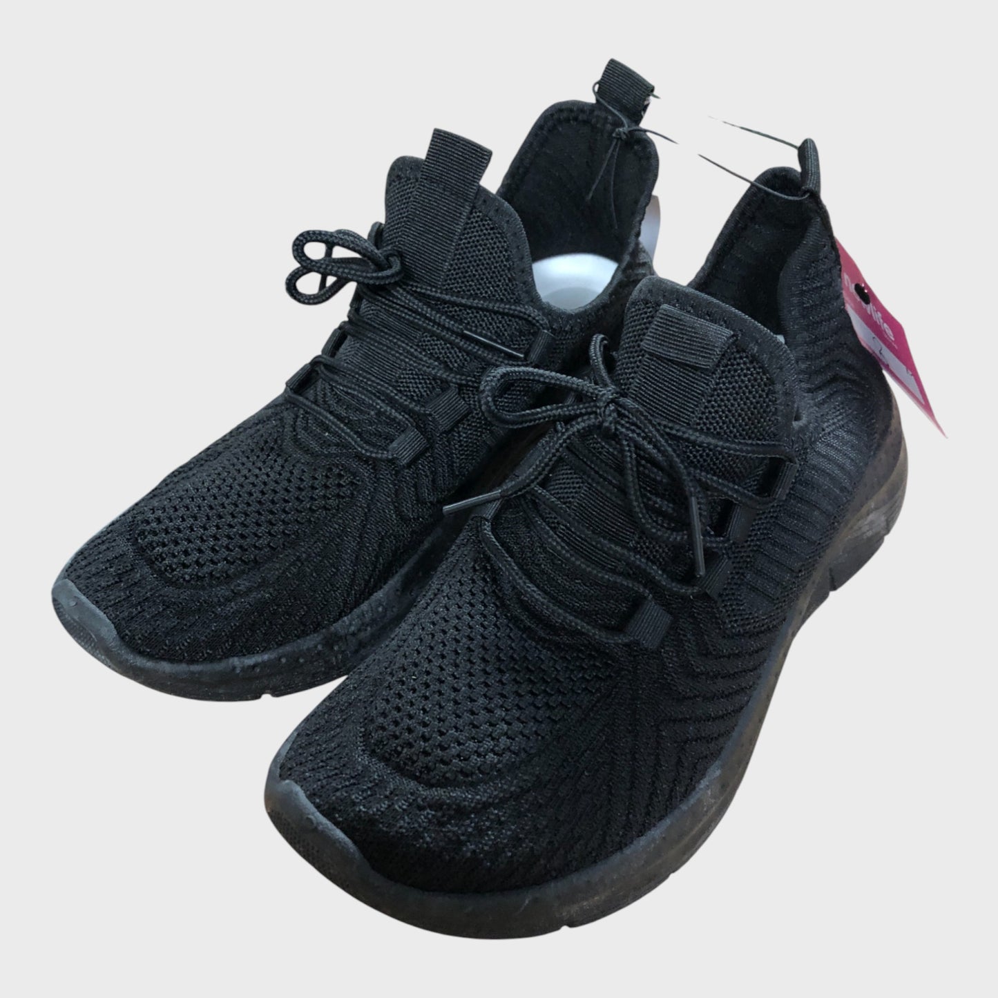 Women's Black Trainers Low Top Athletic Lightweight